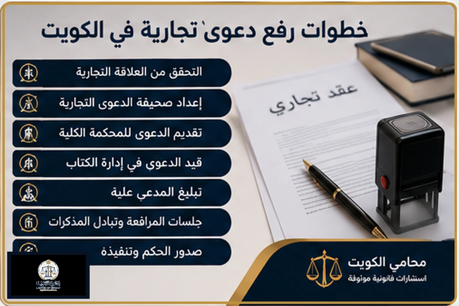 إجراءات رفع دعوى تجارية في الكويت 2 خطوات رفع دعوى تجارية في الكويت