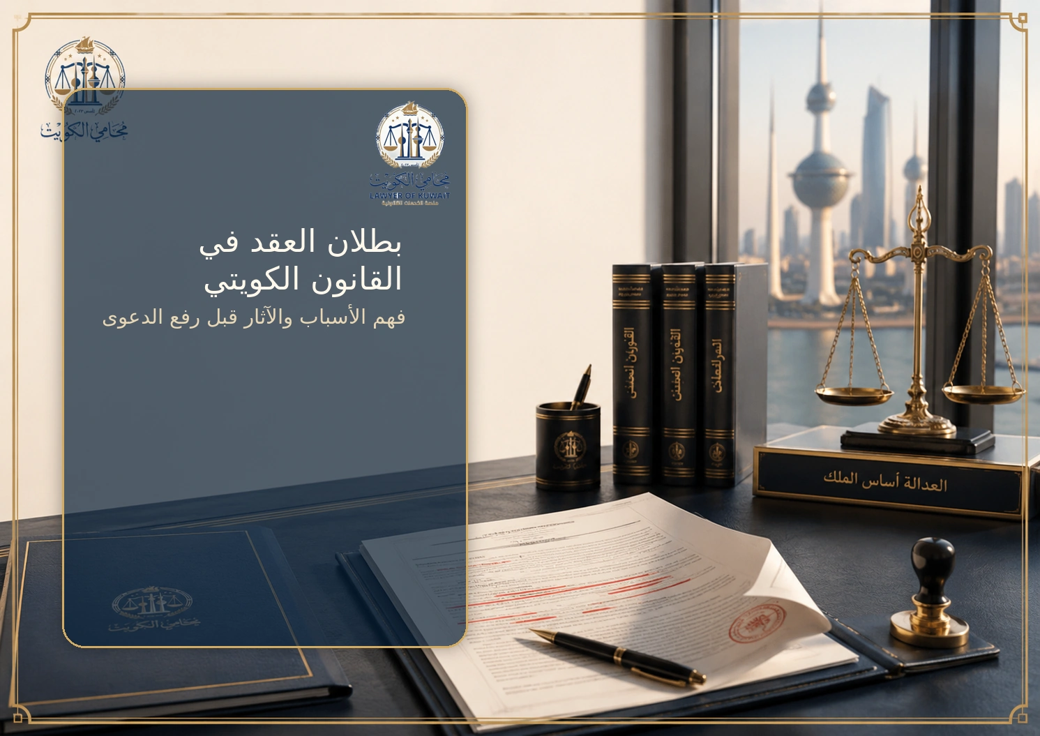بطلان العقد في القانون الكويتي
