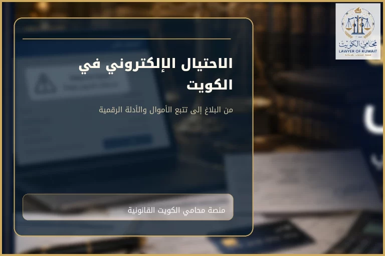 غلاف مقال الاحتيال الإلكتروني في الكويت