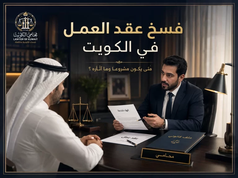 فسخ عقد العمل في الكويت