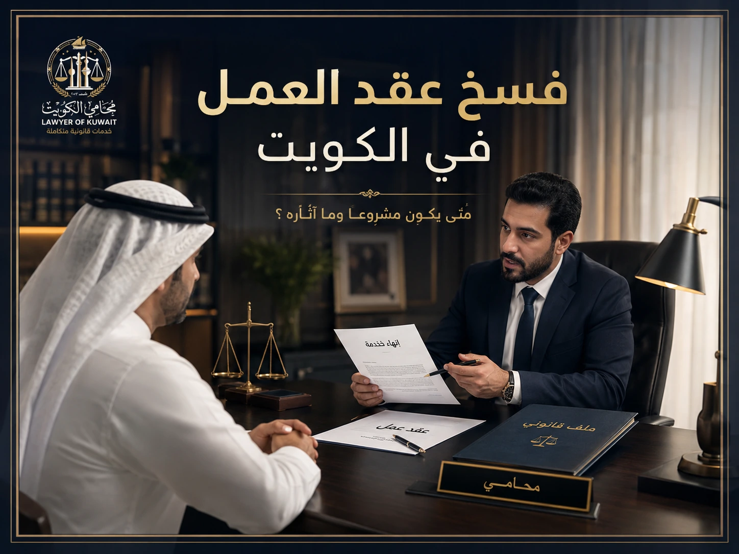 فسخ عقد العمل في الكويت