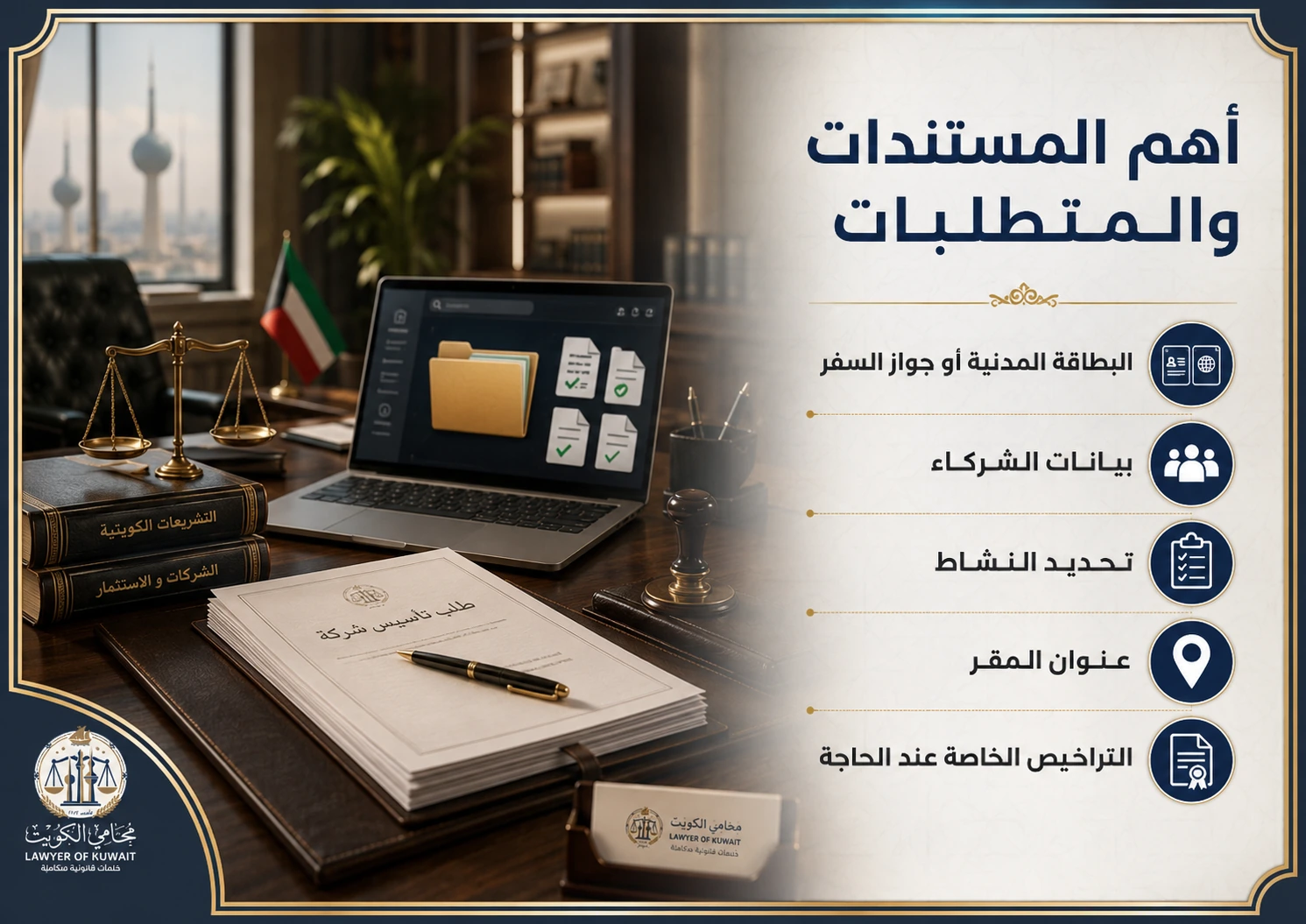تأسيس شركة في الكويت أون لاين 4 أهم مستندات تأسيس شركة في الكويت أون لاين