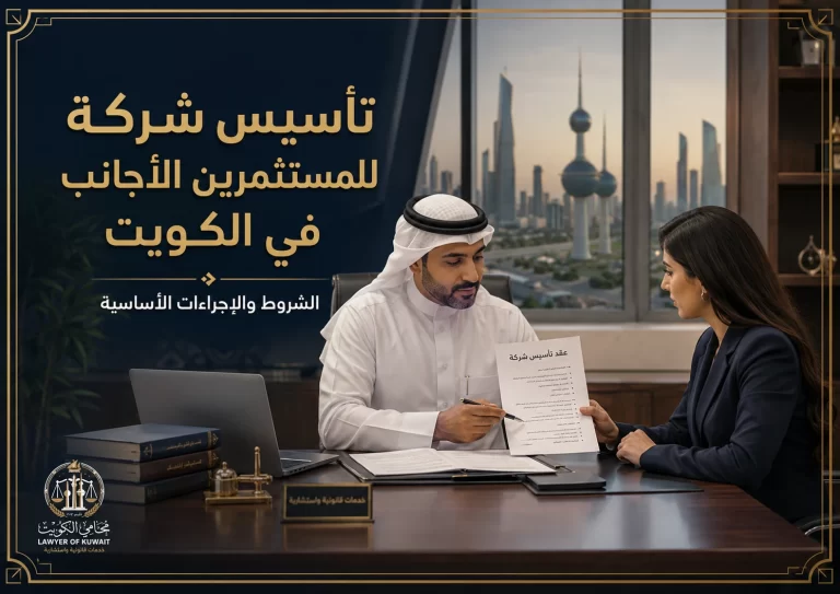 غلاف مقال تأسيس شركة للمستثمرين الأجانب في الكويت