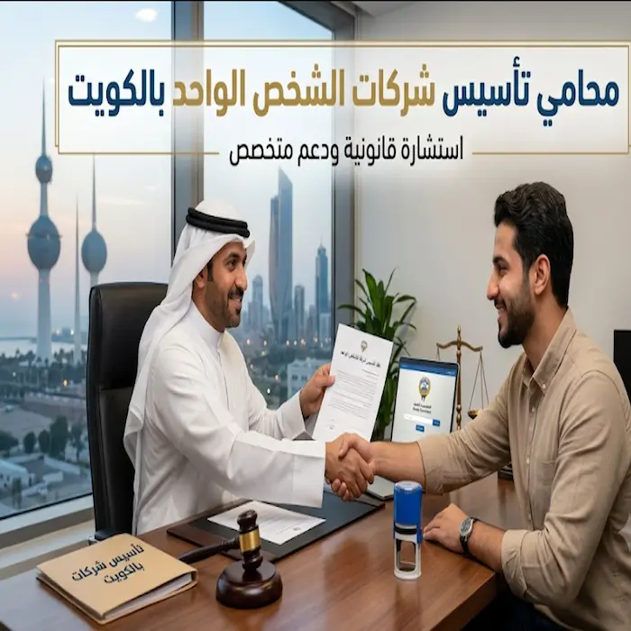 محامي تأسيس شركات الشخص الواحد بالكويت 7 محامي تأسيس شركات الشخص الواحد بالكويت
