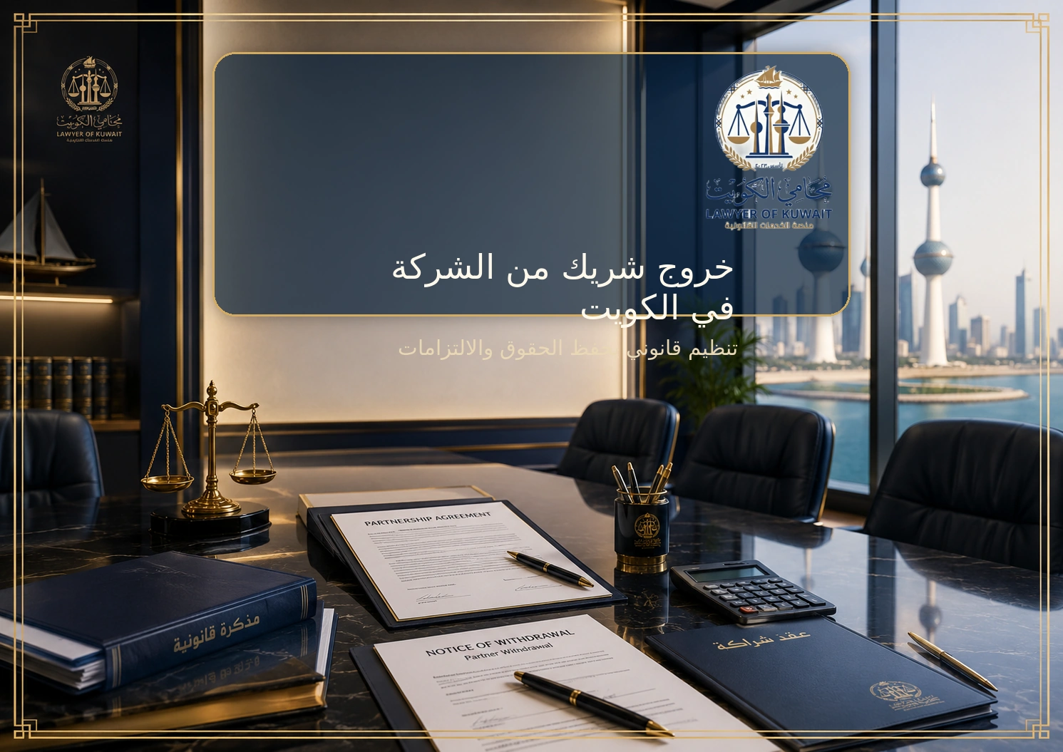 خروج شريك من الشركة في الكويت