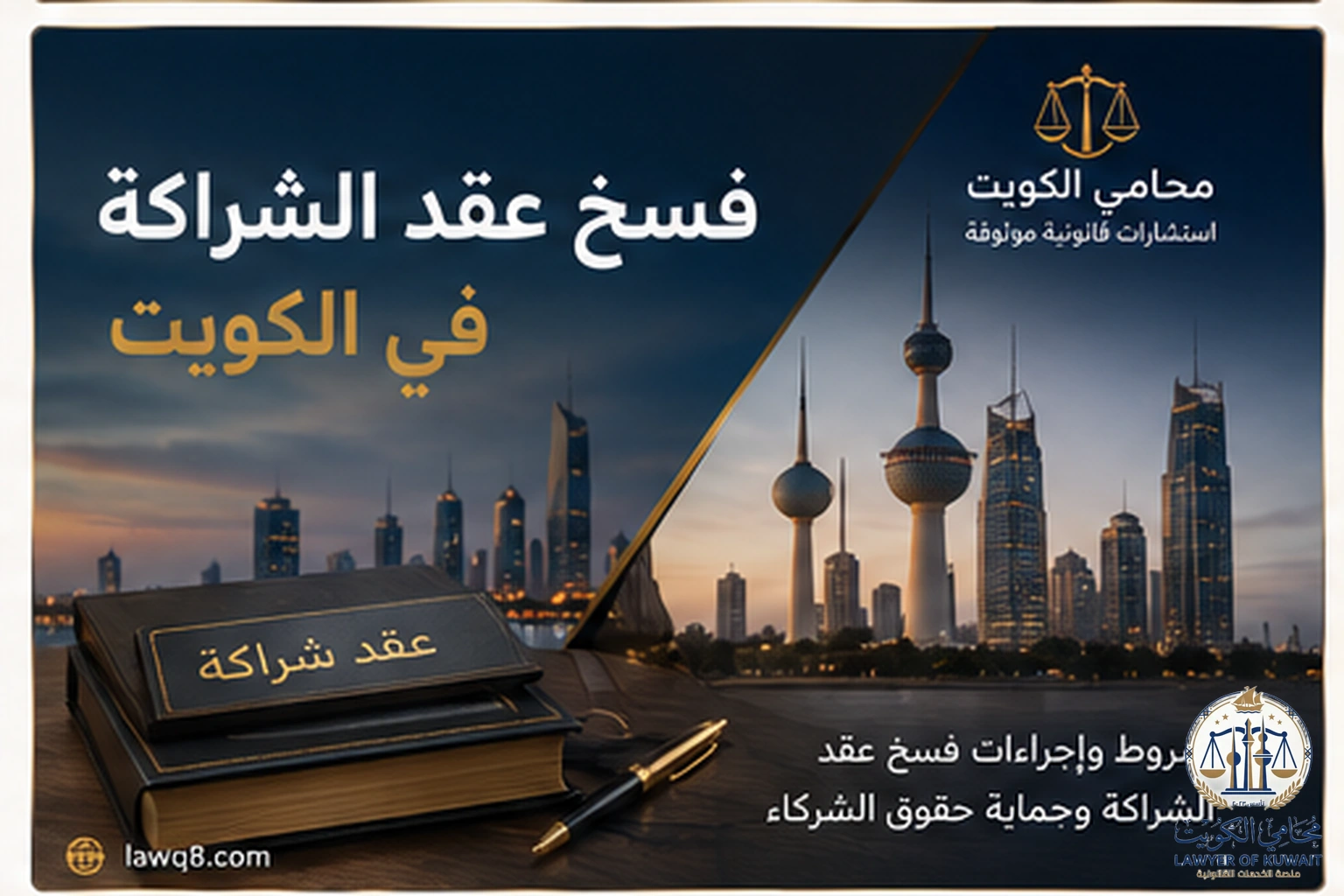 فسخ عقد الشراكة في الكويت