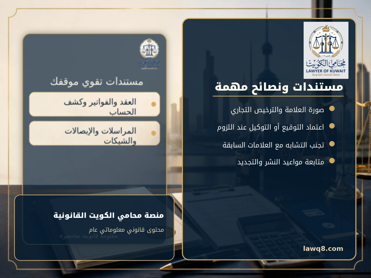 تسجيل علامة تجارية في الكويت 2026 4 مستندات ونصائح تسجيل العلامة التجارية في الكويت
