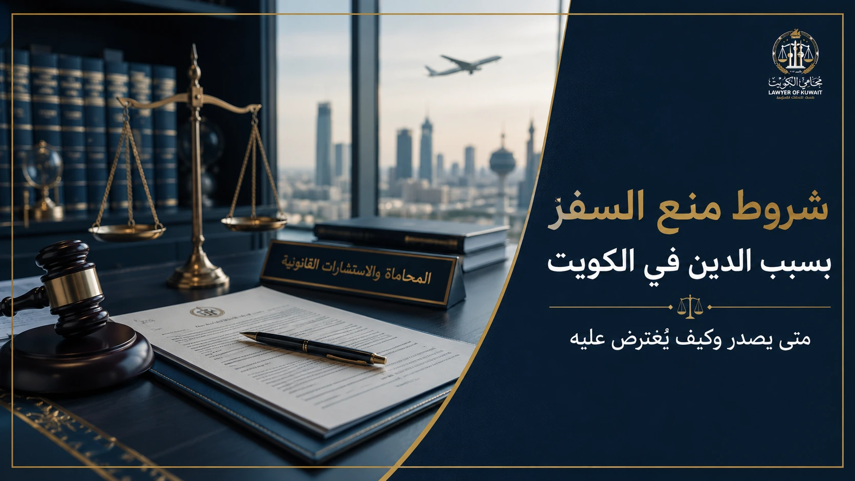 غلاف مقال شروط منع السفر بسبب الدين في الكويت