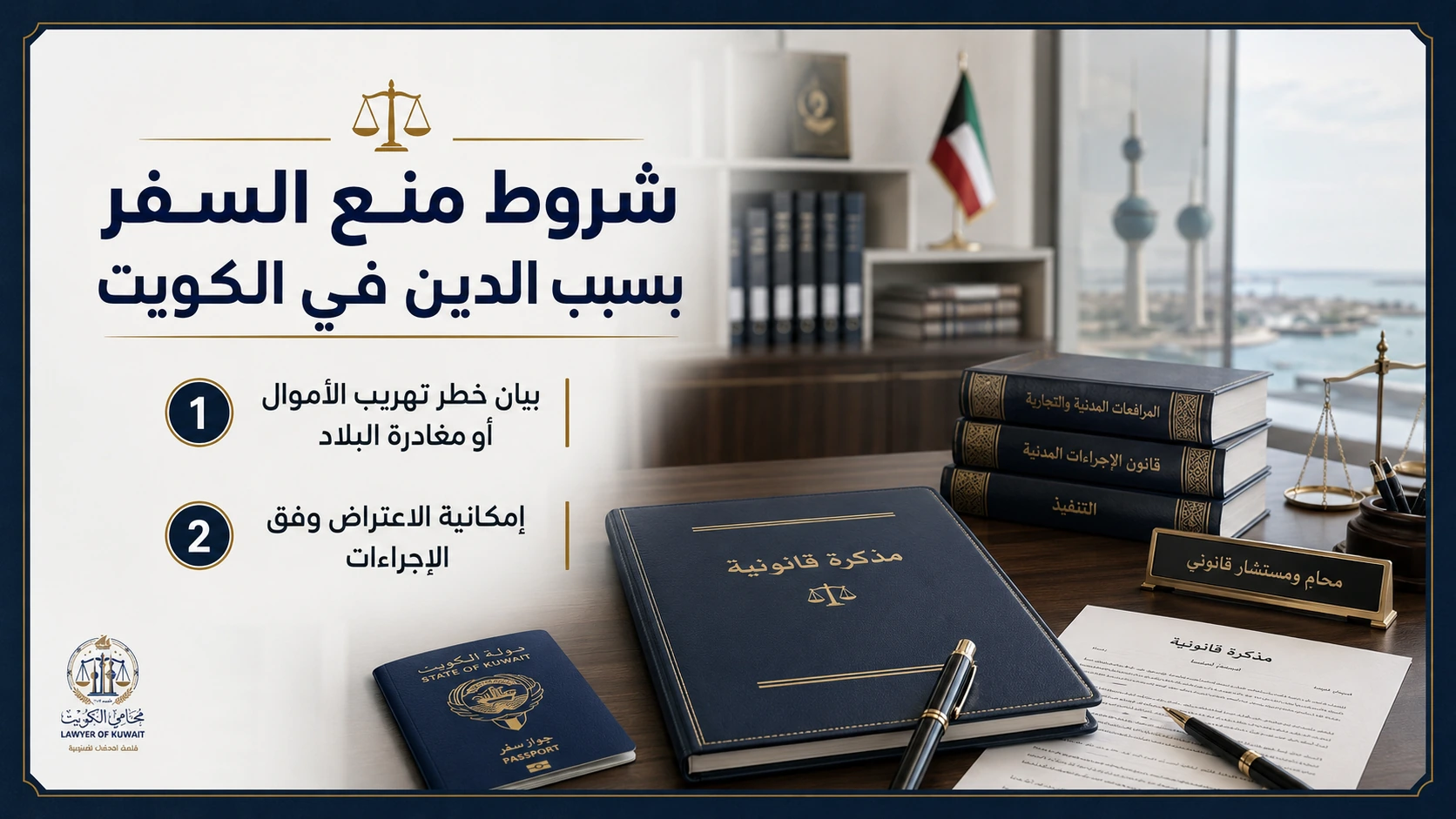 شروط منع السفر بسبب الدين في الكويت 2 شروط أساسية لمنع السفر بسبب الدين في الكويت