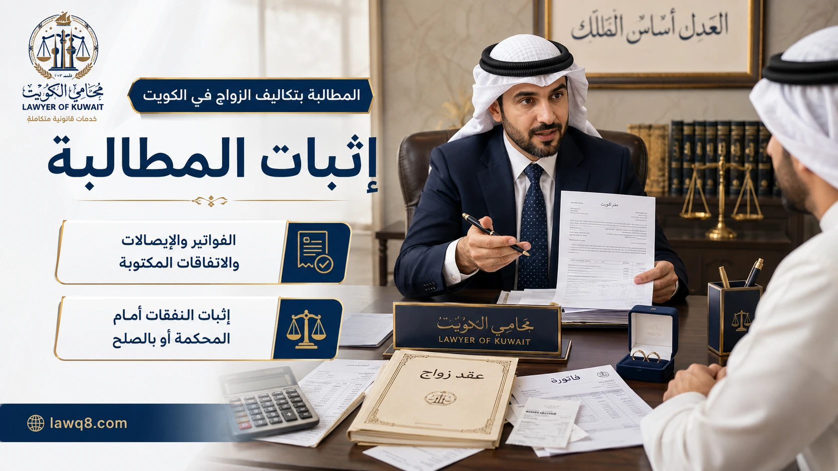 إثبات المطالبة بتكاليف الزواج في الكويت