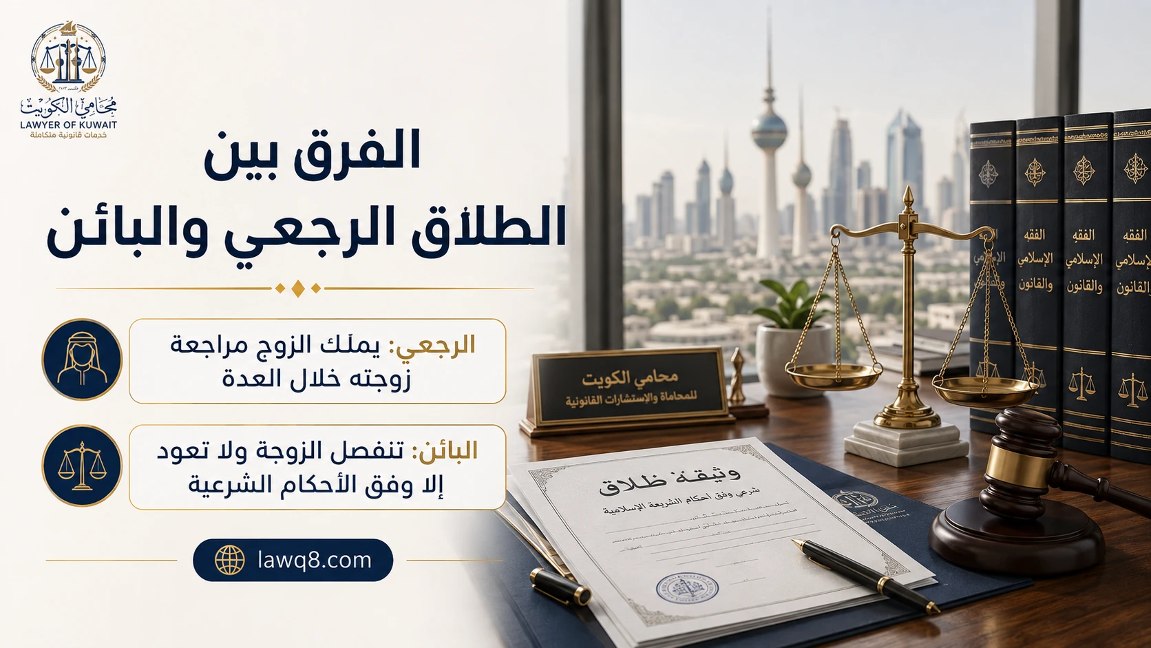 الطلاق الرجعي والبائن في الكويت 3 الفرق بين الطلاق الرجعي والبائن في الكويت