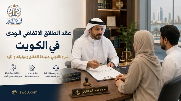 عقد الطلاق الاتفاقي الودي في الكويت