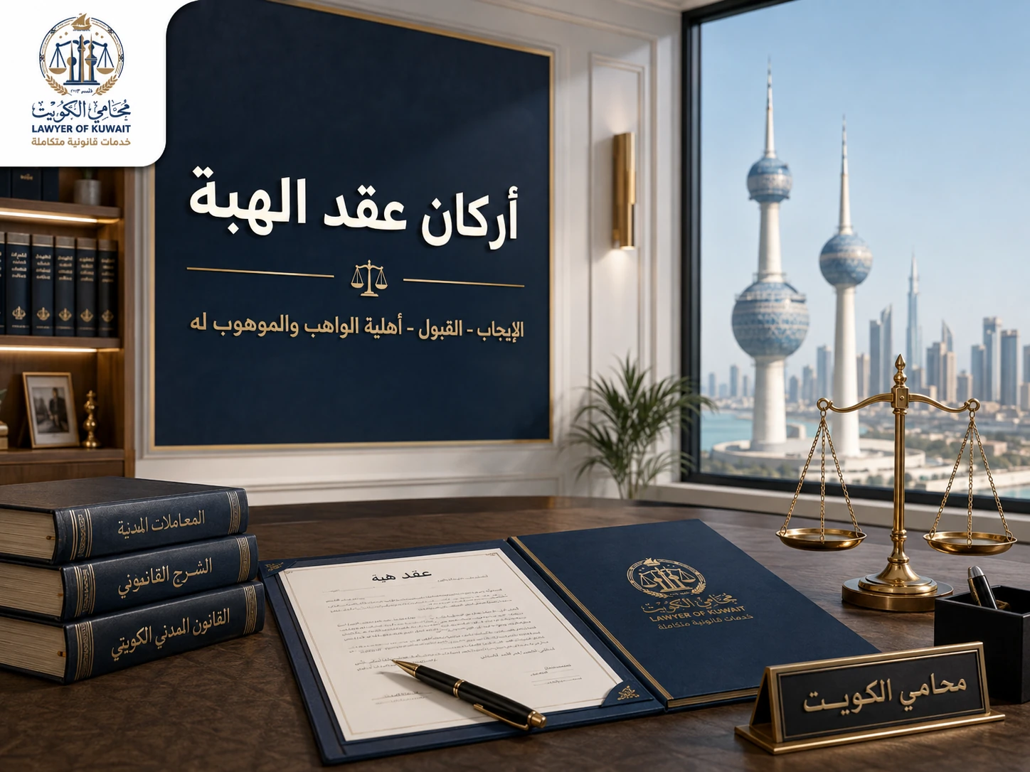 عقد الهبة في القانون الكويتي 3 أركان عقد الهبة