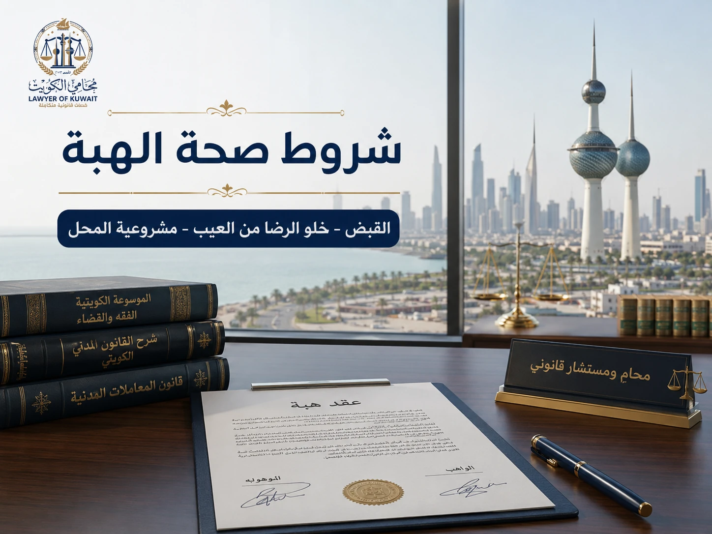 عقد الهبة في القانون الكويتي 4 شروط صحة الهبة