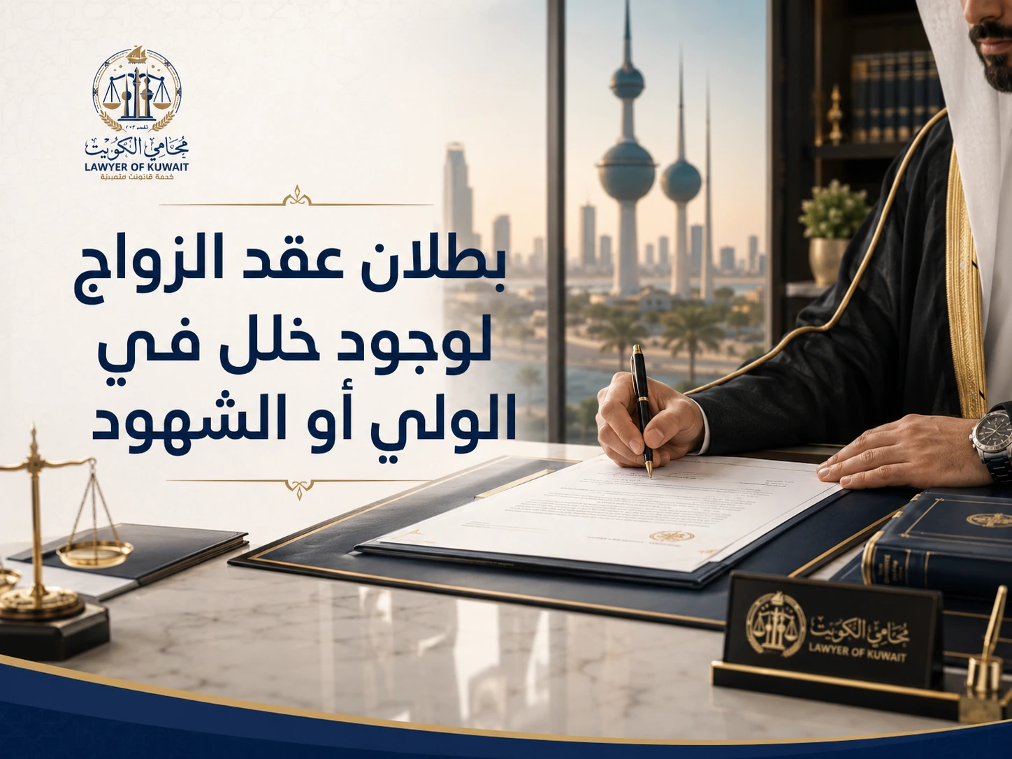 بطلان عقد الزواج لوجود خلل في الولي أو الشهود