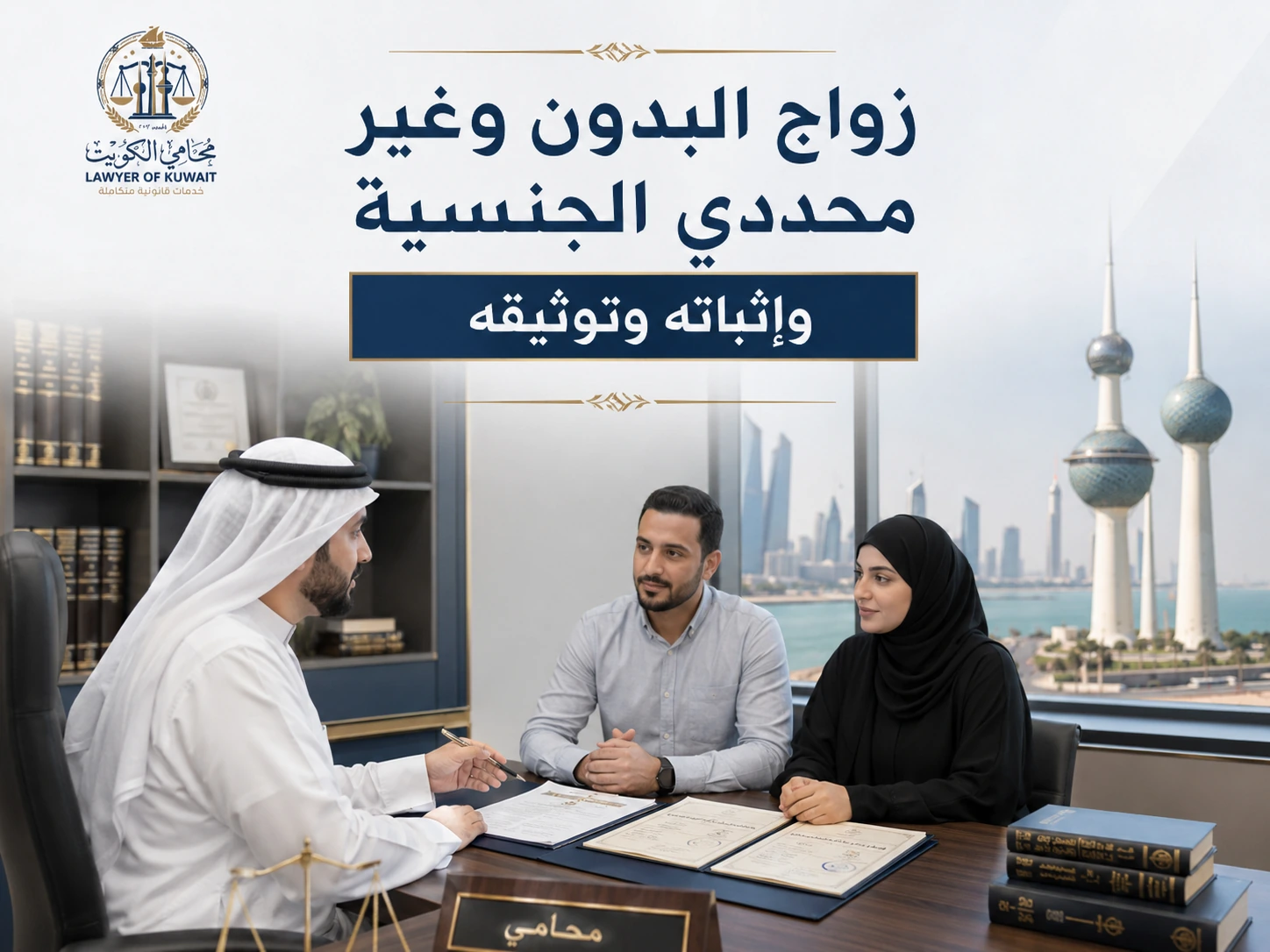 زواج البدون وغير محددي الجنسية وإثباته وتوثيقه