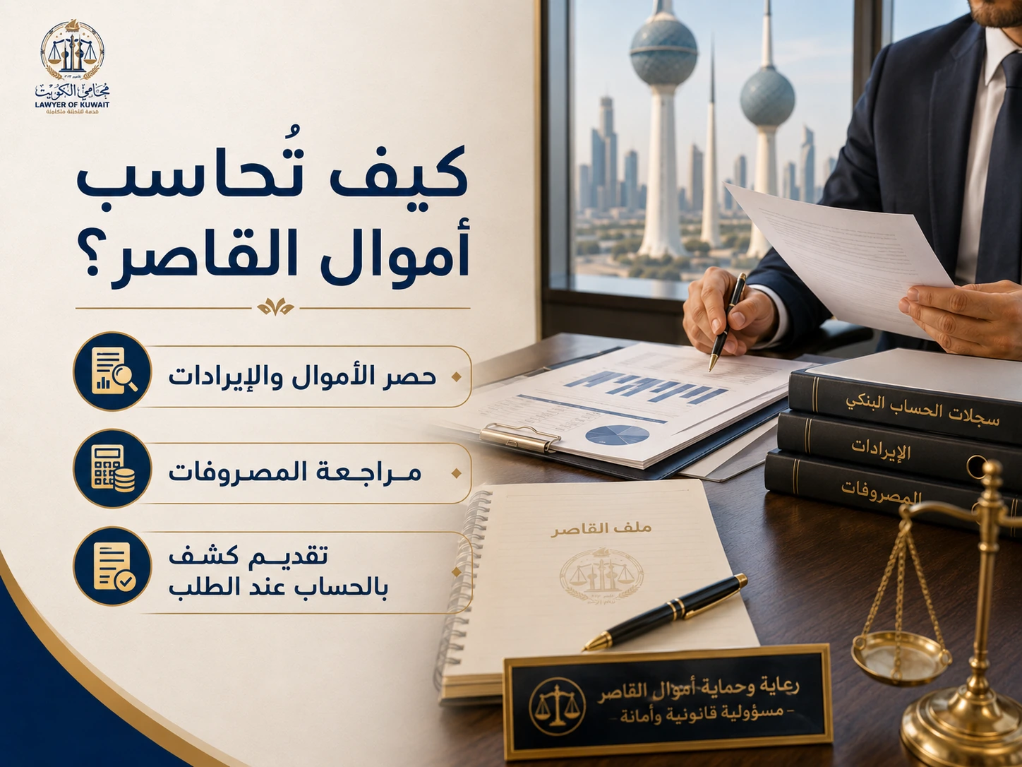 كيف تحاسب أموال القاصر