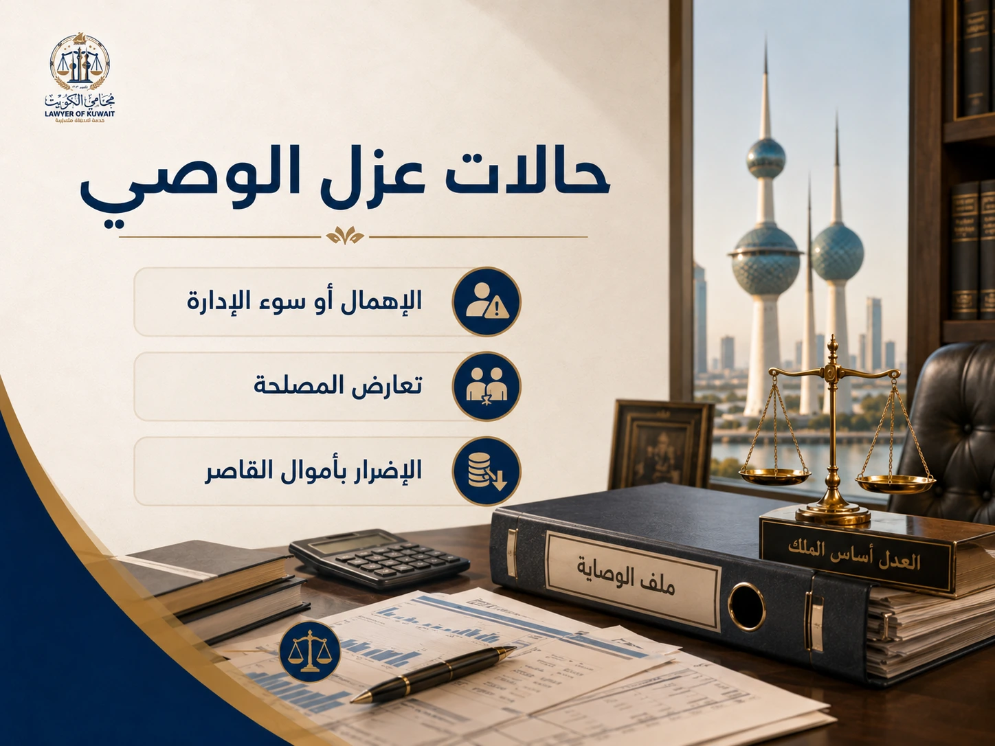 حالات عزل الوصي في الكويت