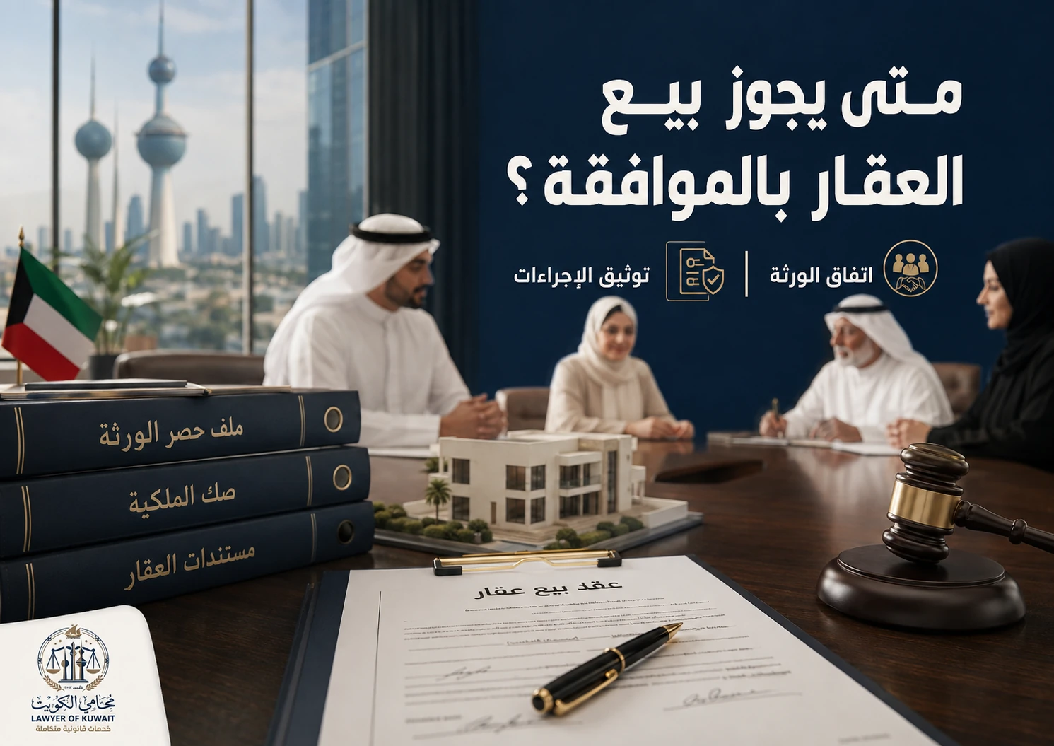 بيع عقار الورثة في الكويت 3 متى يجوز بيع عقار الورثة بالموافقة