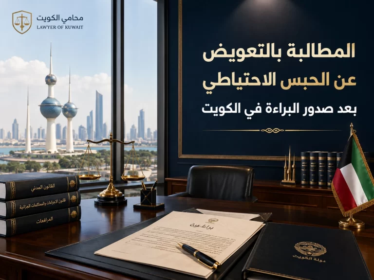 المطالبة بالتعويض عن الحبس الاحتياطي بعد صدور البراءة في الكويت 1 compensation cover