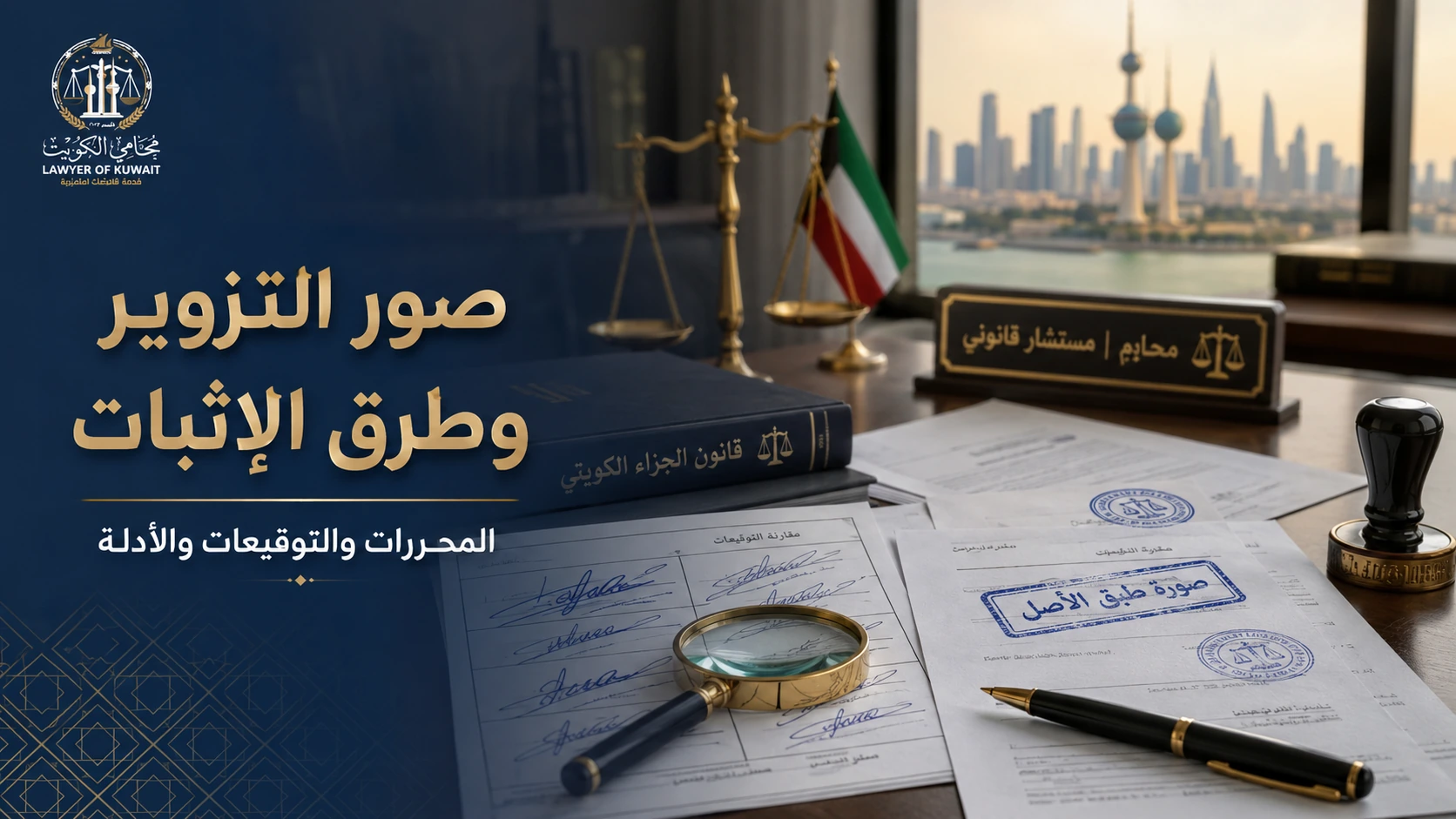 عقوبة التزوير في القانون الكويتي 3 صور التزوير وطرق إثباتها