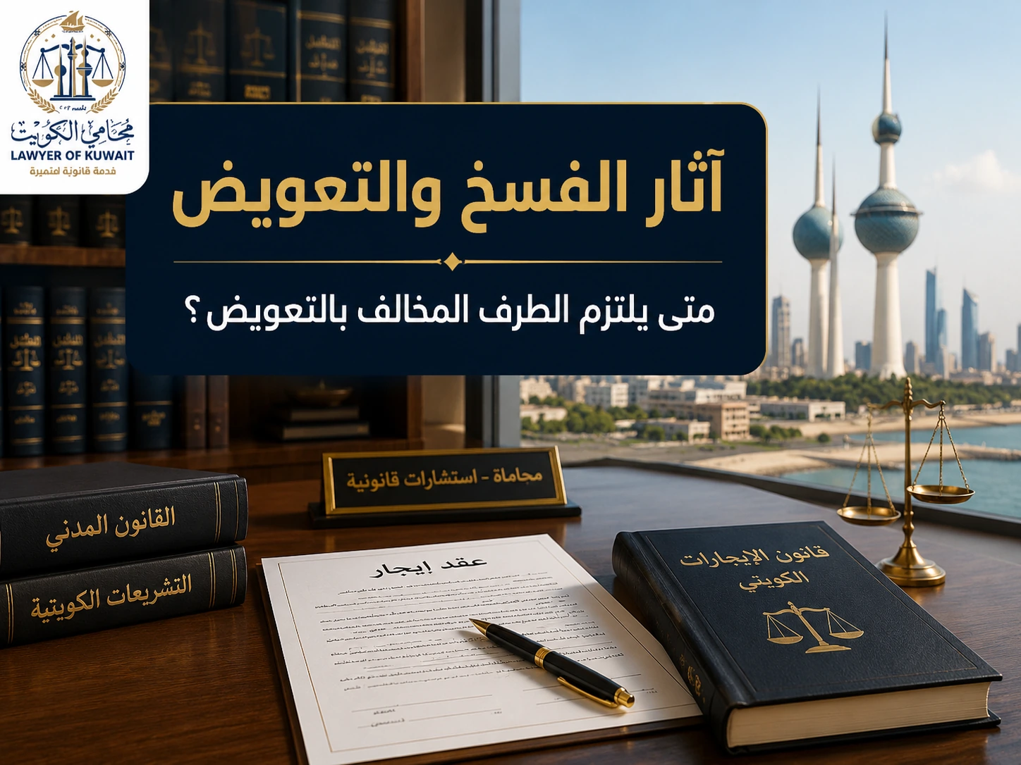 فسخ عقد الإيجار قبل انتهاء المدة بالكويت 4 آثار الفسخ والتعويض