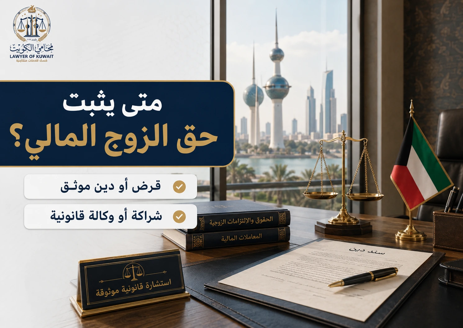 حق الزوج في مال زوجته في الكويت 4 متى يثبت حق الزوج المالي