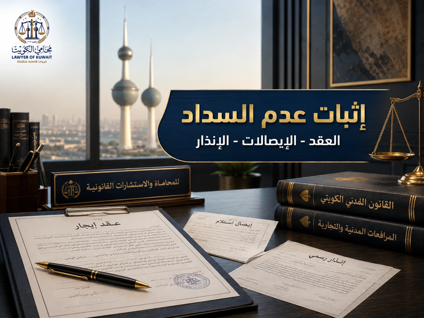 إخلاء مستأجر لعدم دفع الإيجار بالكويت 3 إثبات عدم السداد