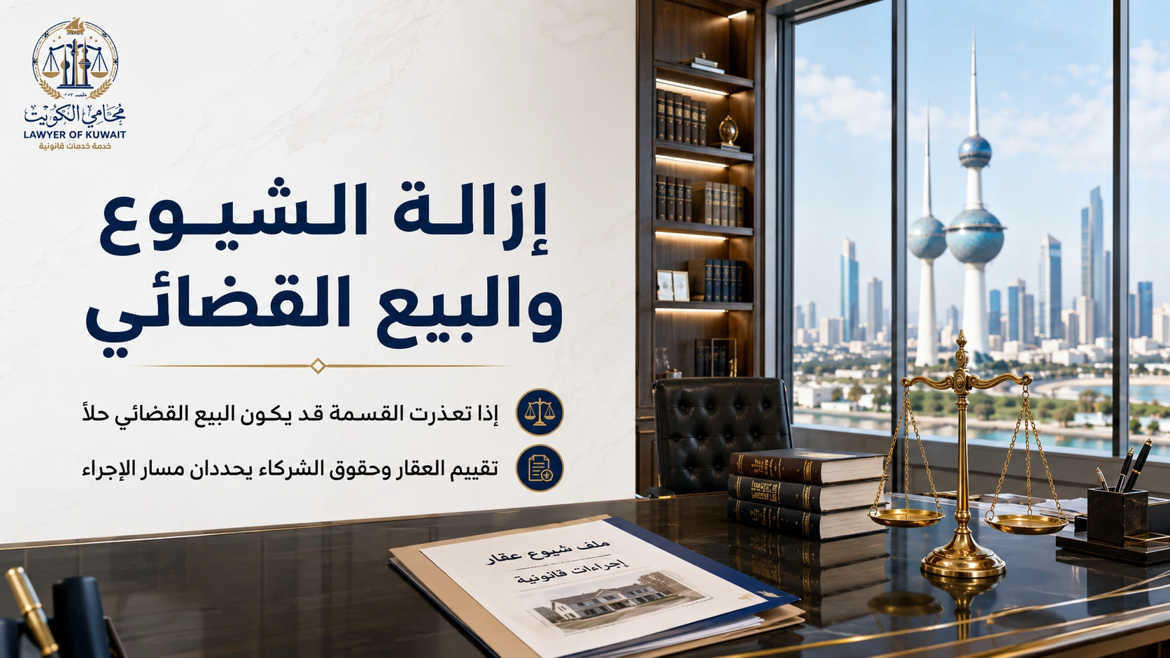 إزالة الشيوع في العقار بالكويت 4 إزالة الشيوع والبيع القضائي