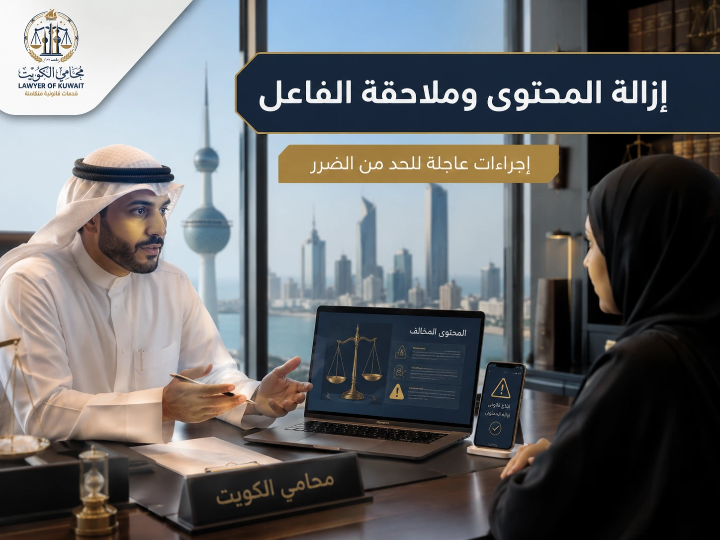 إزالة المحتوى وملاحقة الفاعل