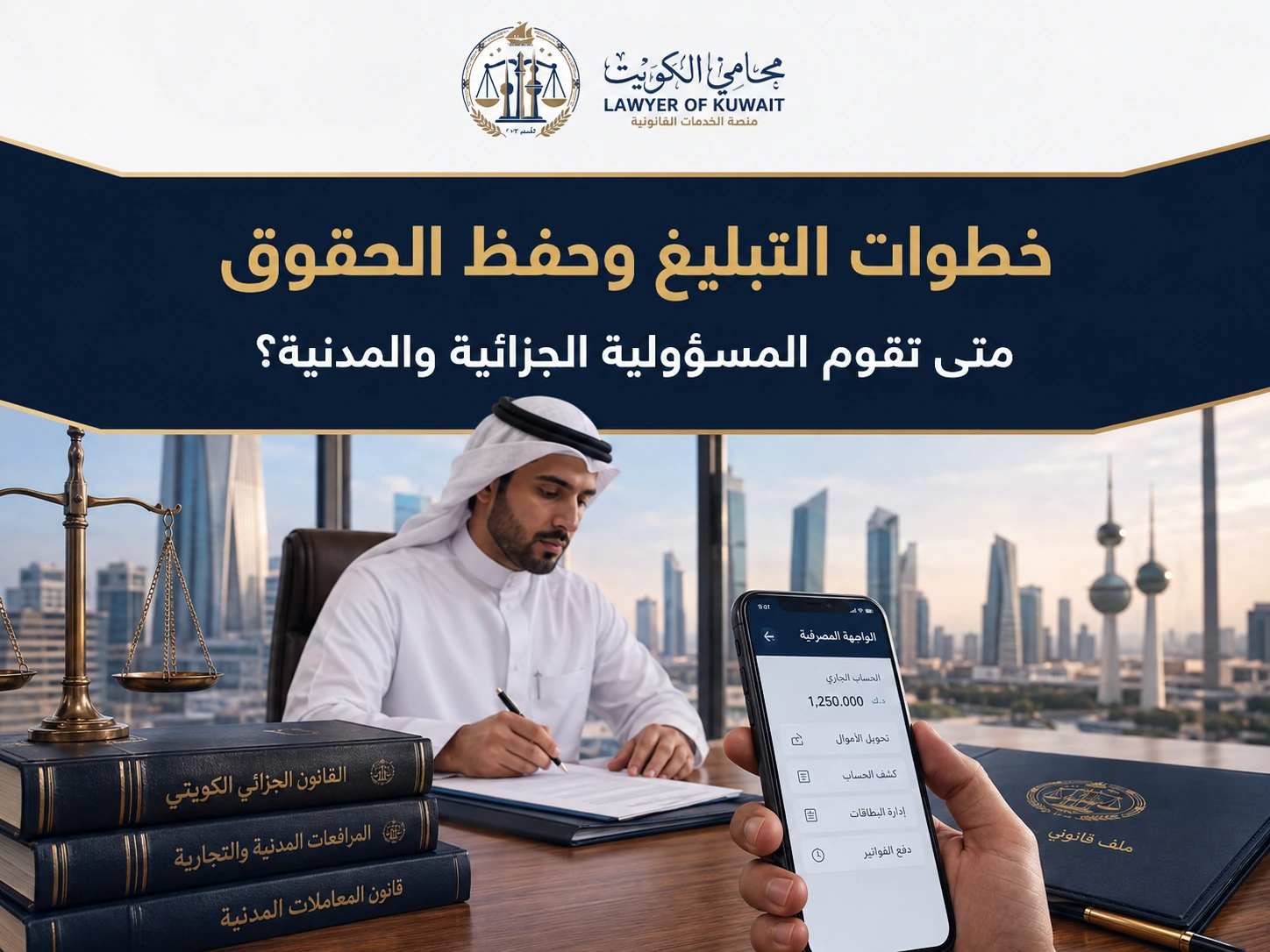 خطوات التبليغ وحفظ الحقوق في الكويت
