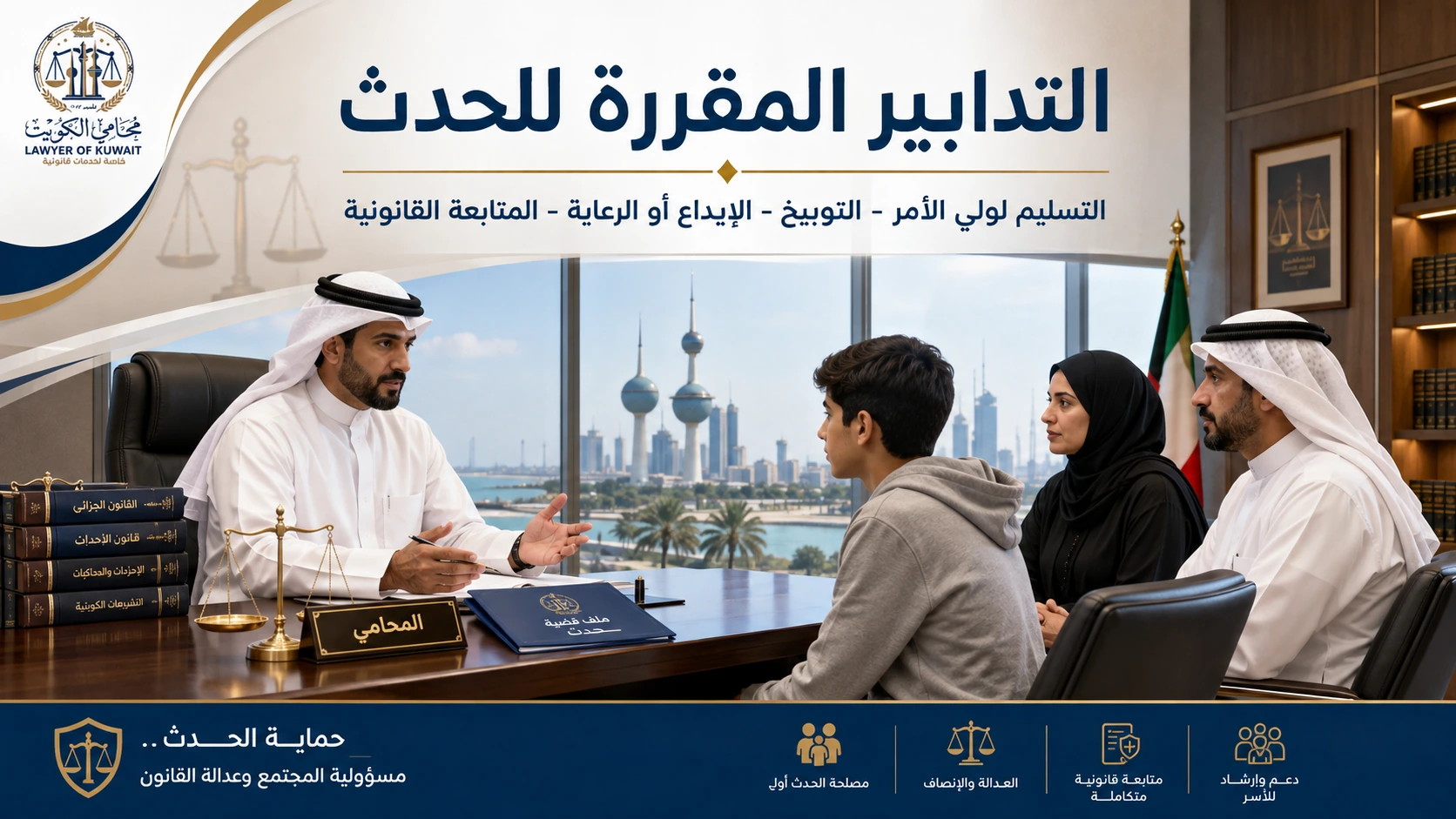 التدابير المقررة للحدث