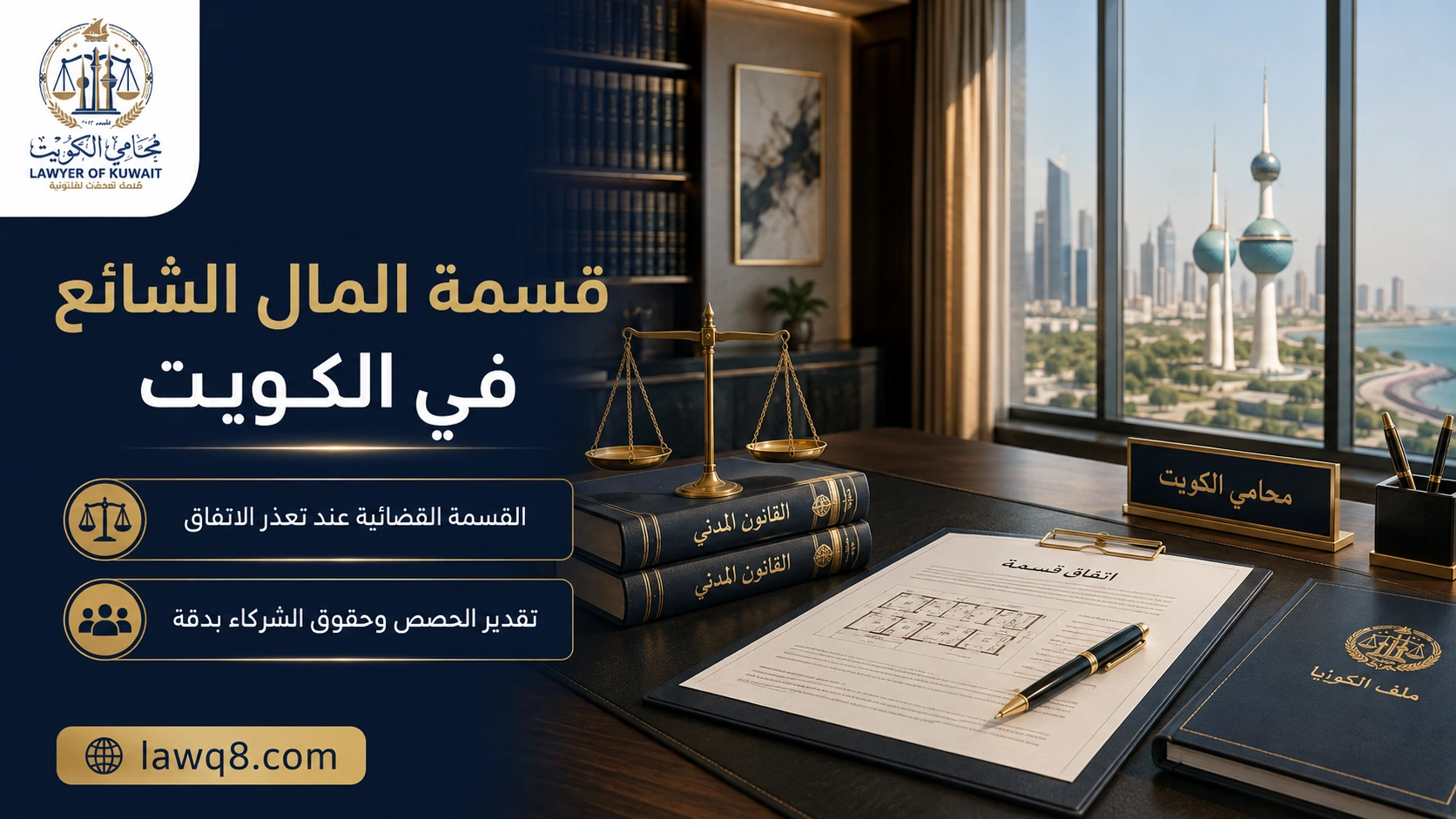 قسمة المال الشائع في الكويت 4 القسمة القضائية عند تعذر الاتفاق