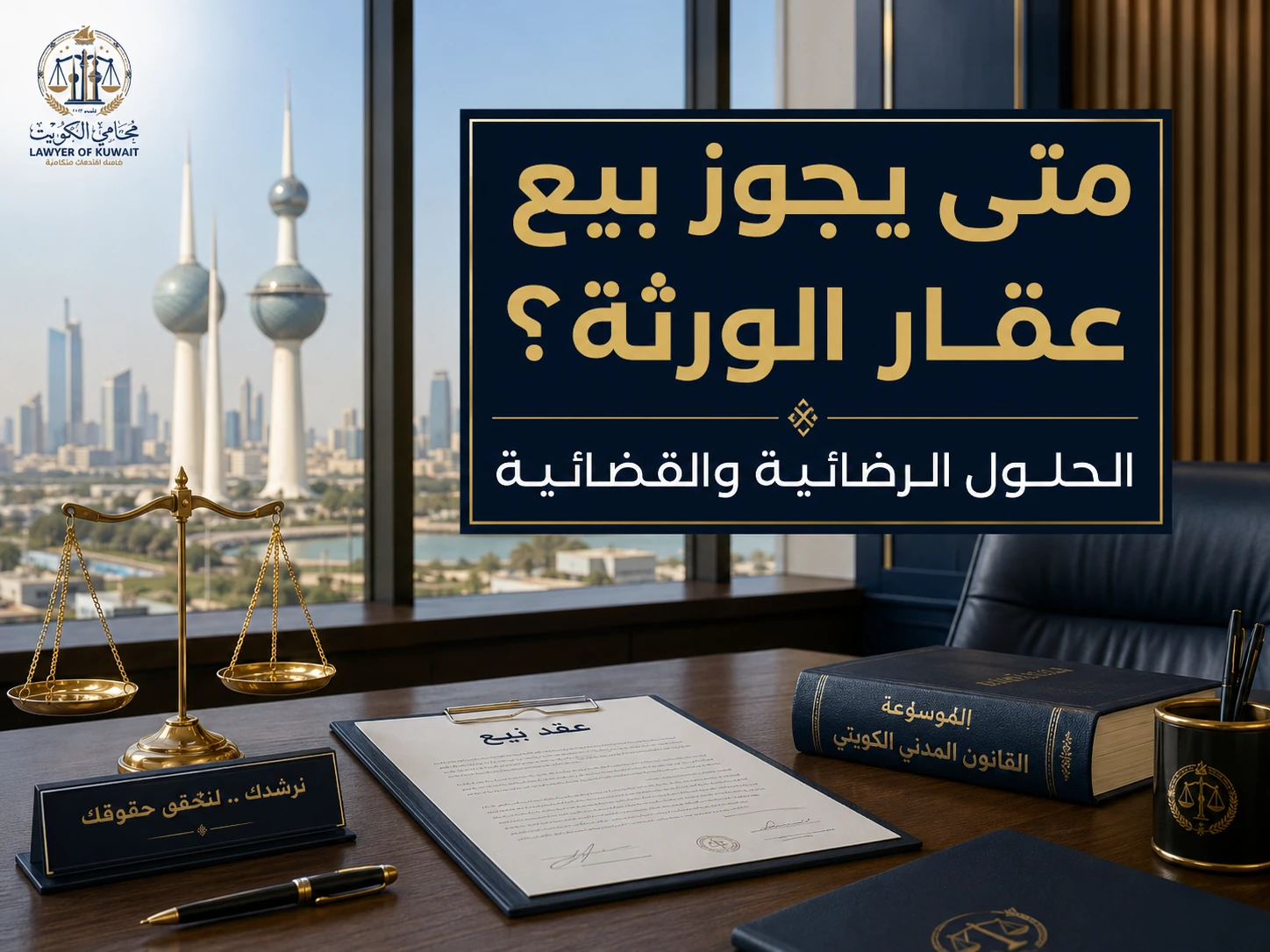رفض أحد الورثة قسمة التركة بالكويت 3 متى يجوز بيع عقار الورثة؟