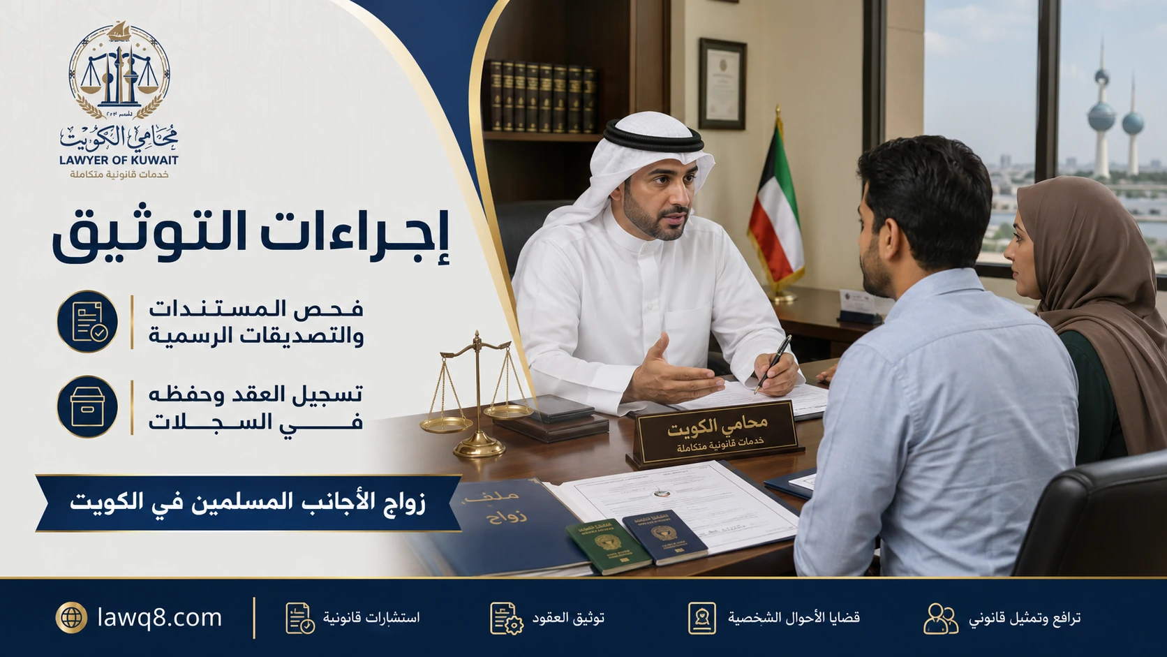 زواج الأجانب المسلمين في الكويت 4 إجراءات التوثيق في زواج الأجانب المسلمين في الكويت