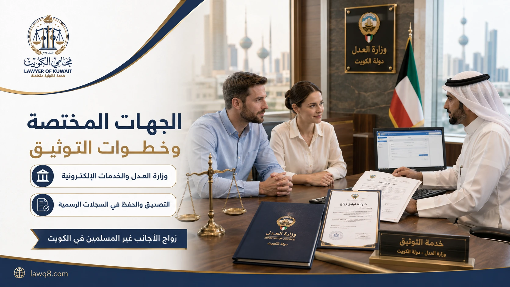 زواج الأجانب غير المسلمين في الكويت 4 الجهات المختصة وخطوات التوثيق لزواج الأجانب غير المسلمين في الكويت