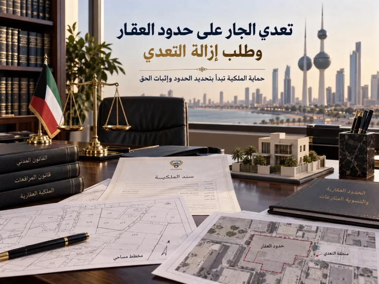 تعدي الجار على حدود العقار وطلب إزالة التعدي