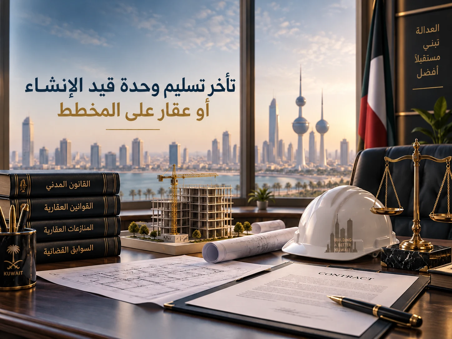 تأخر تسليم وحدة قيد الإنشاء أو عقار على المخطط