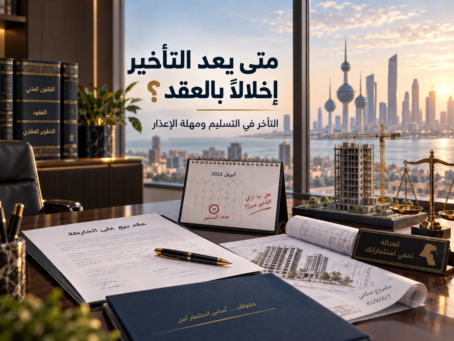 تأخر تسليم وحدة قيد الإنشاء أو عقار على المخطط 3 الإنذار ودوره قبل التقاضي