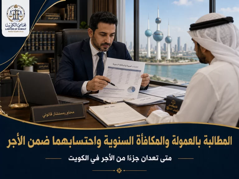 المطالبة بالعمولة والمكافأة السنوية واحتسابهما ضمن الأجر