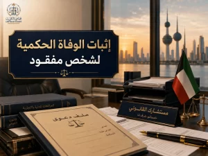 إثبات الوفاة الحكمية لشخص مفقود