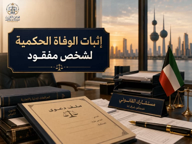 إثبات الوفاة الحكمية لشخص مفقود