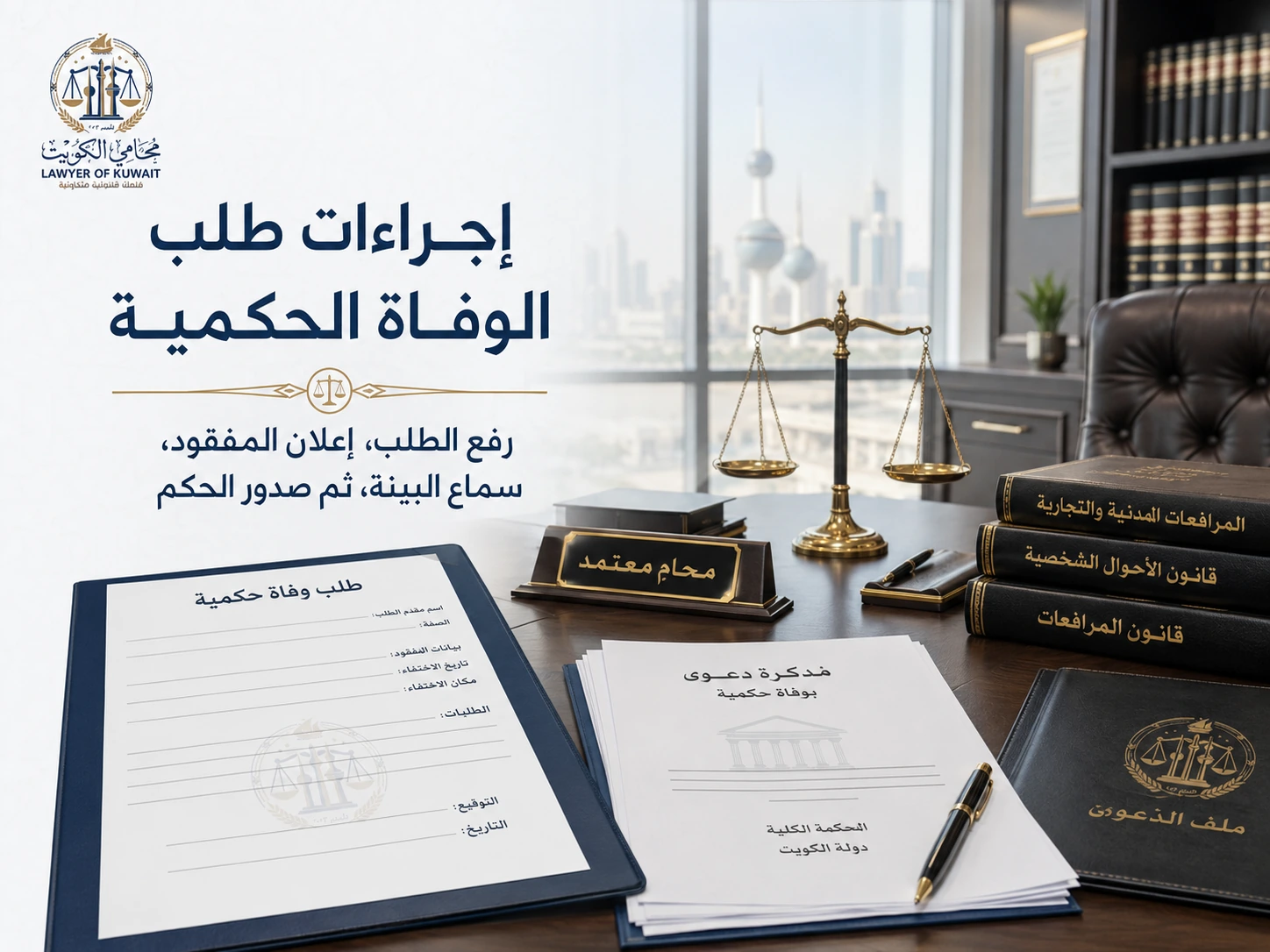 إثبات الوفاة الحكمية لشخص مفقود 4 إجراءات طلب الوفاة الحكمية