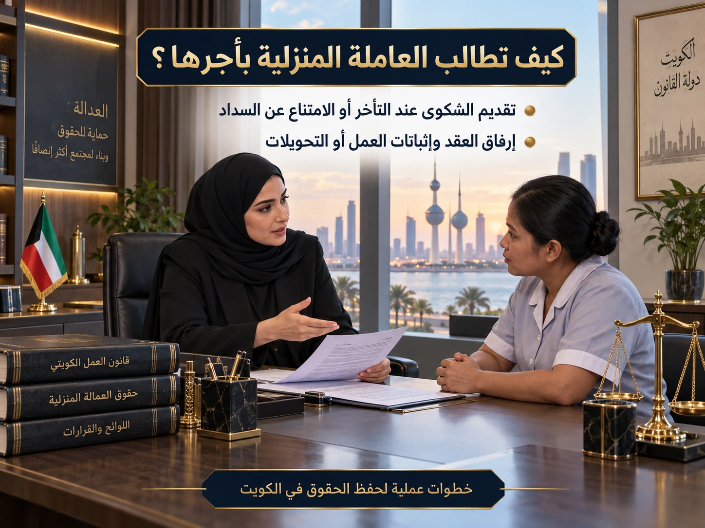 مطالبات العمالة المنزلية بالأجر والمستحقات أو فسخ العقد 3 كيف تطالب العمالة المنزلية بأجرها؟