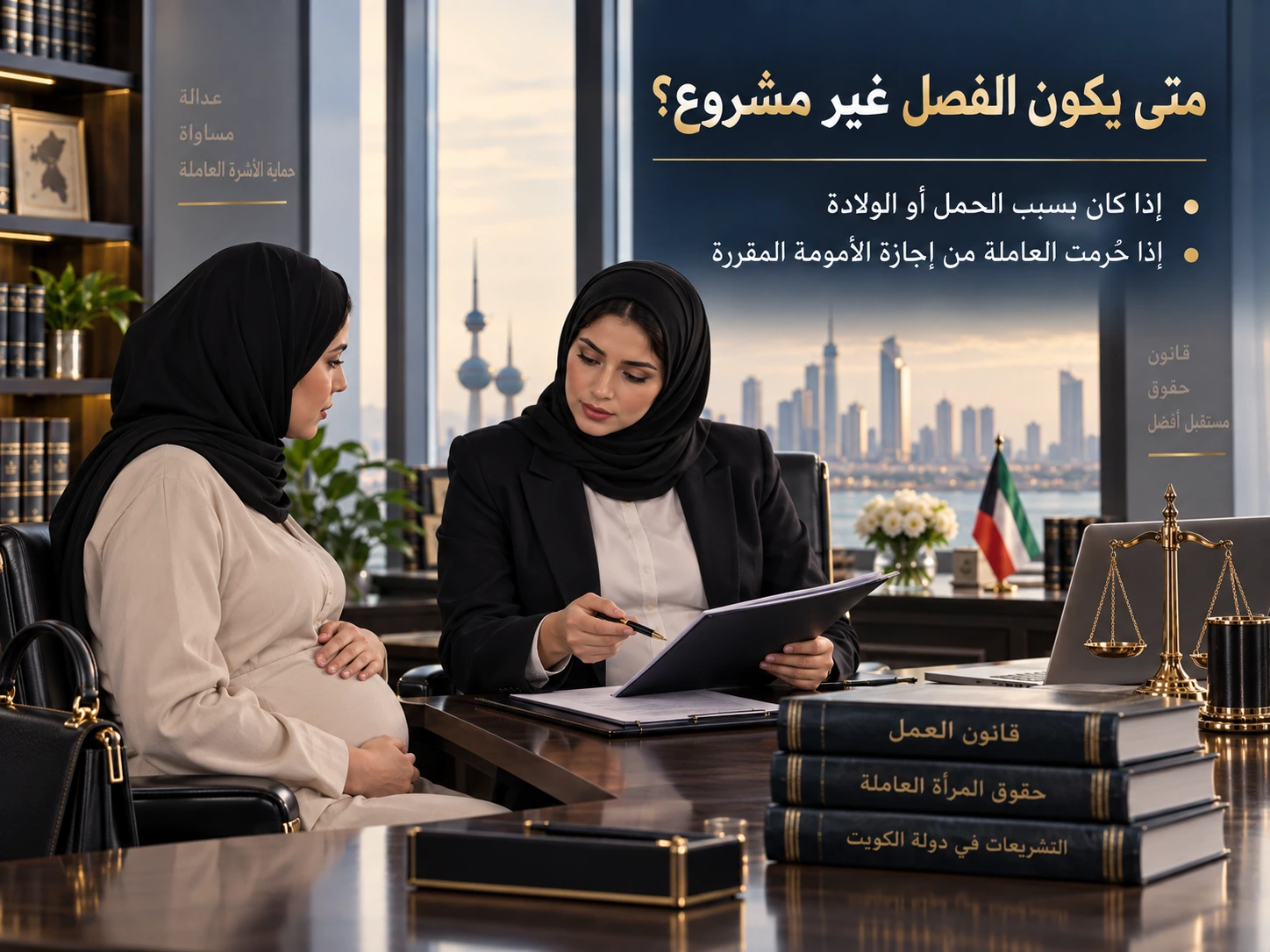 فصل الموظفة الحامل وحقوق إجازة الأمومة 4 متى يكون فصل الموظفة الحامل غير مشروع؟