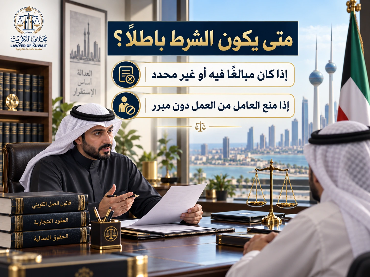 شرط عدم المنافسة بعد انتهاء عقد العمل: متى يكون باطلًا؟ 4 متى يكون شرط عدم المنافسة محل طعن أو بطلان